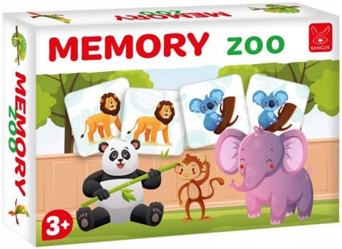 Gra planszowa Memory Zwierzątka w Zoo Kangur Pamięć Memos 3+