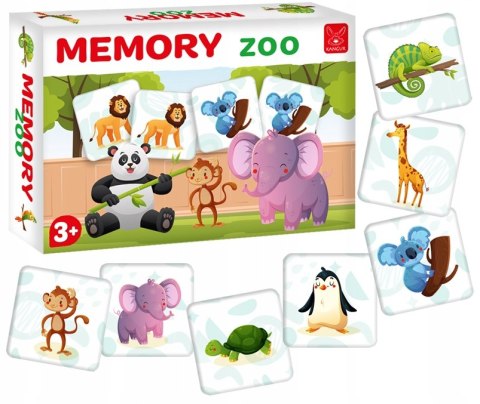 Gra planszowa Memory Zwierzątka w Zoo Kangur Pamięć Memos 3+