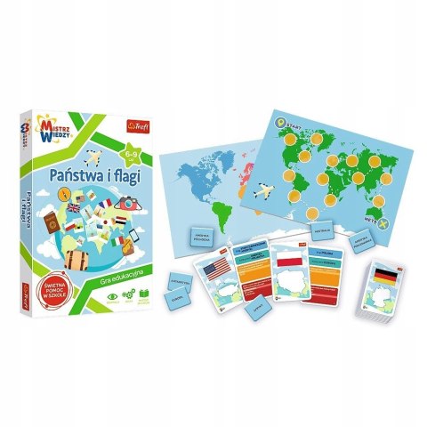 Gra planszowa Państwa i flagi Trefl Mistrz Wiedzy