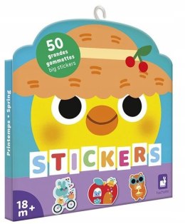 Janod Duże naklejki wielorazowe 50 szt. Wiosna 18m+