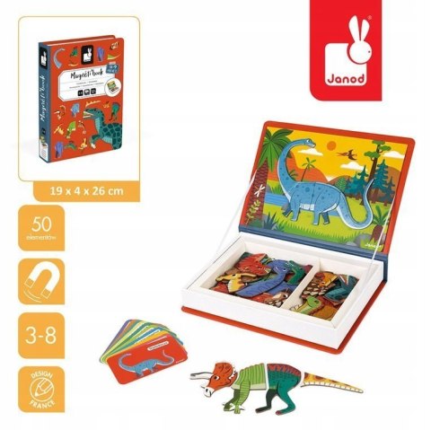 Janod Magnetyczna Układanka Dinozaury Dinusie