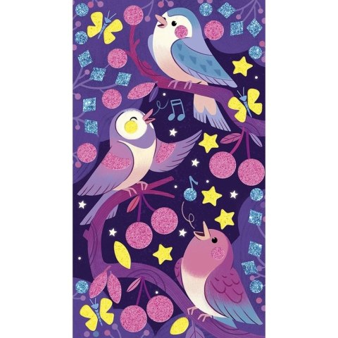 Janod Naklejki piankowe i fluorescencyjne piaski Leśni przyjaciele 6+