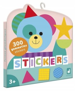 Janod Naklejki wielorazowe 300 szt. Figury geometryczne 3+