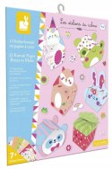 Janod Zestaw kreatywny 12 pudełek z papieru kawaii do wykonania samemu 7+