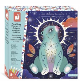 Janod Zestaw kreatywny Malowanie kropkami Puentylizm Kosmiczne zwierzęta