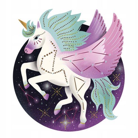 Janod Zestaw kreatywny Malowanie kropkami Puentylizm Kosmiczne zwierzęta