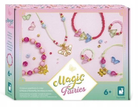 Janod Zestaw kreatywny biżuteria z motylami Wróżki Magic Fairies 6+