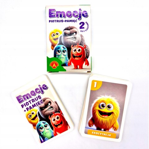 Karty Piotruś + Pamięć Emocje Alexander Gra Karciana