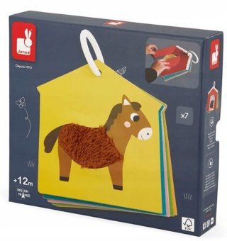 Karty sensoryczne Farma 7 elementów 12 m+, Janod