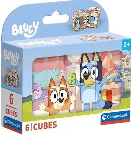 Klocki obrazkowe Bluey 6 elementów Clementoni Układanka dla dzieci 40662