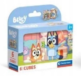Klocki obrazkowe Bluey 6 elementów Clementoni Układanka dla dzieci 40662