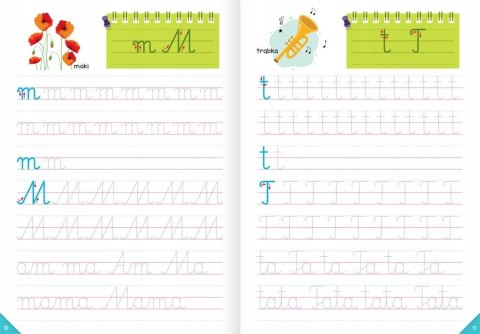 Moja kaligrafia Szlaczki Litery Wyrazy 6-7 lat Aksjomat