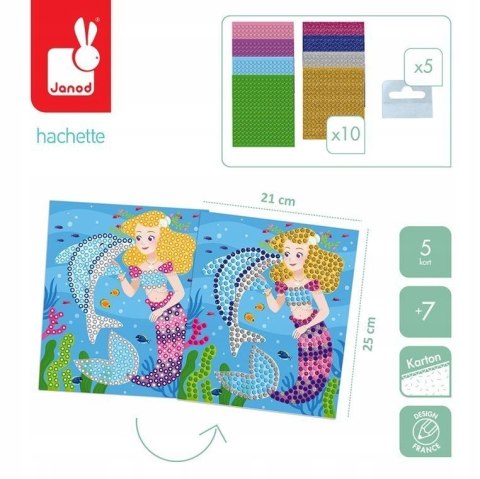 Mozaika Syrenki i Delfinki zestaw Kreatywny Janod