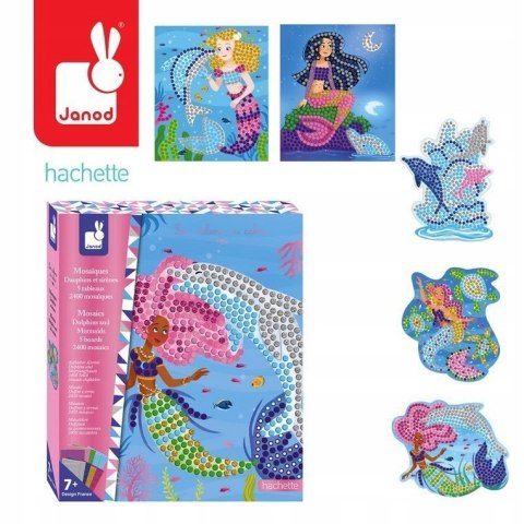 Mozaika Syrenki i Delfinki zestaw Kreatywny Janod