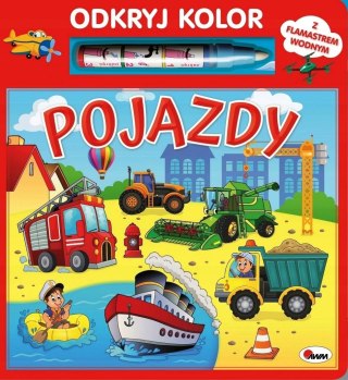 Odkryj Kolor Pojazdy Wodna Kolorowanka z Pisakiem