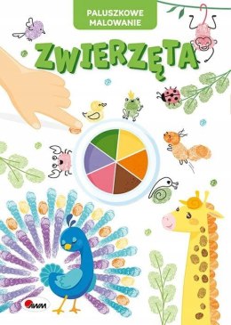 Paluszkowe malowanie Zwierzęta Kolorowanka Sensoryczna