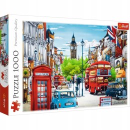 Puzzle 1000 elementów Ulica Londynu 10557 Trefl