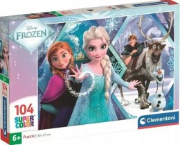 Puzzle 104 elementy Frozen Kraina Lodu 25045 Clementoni 6+
