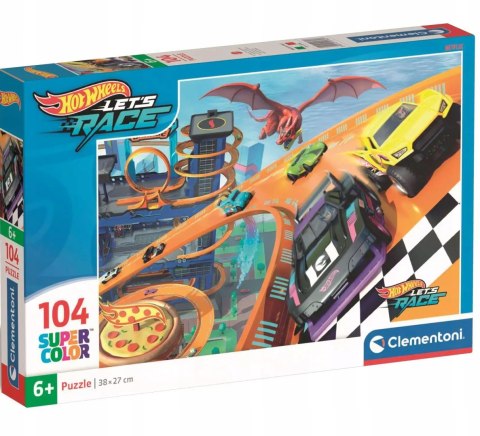 Puzzle 104 elementy Hot Wheels 25760 Clementoni 6+