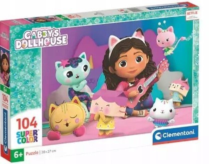 Puzzle 104 elementy Koci Domek Gabi 25033 Clementoni 6+