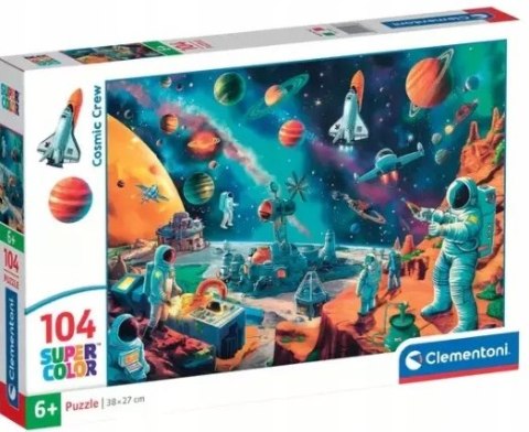 Puzzle 104 elementy Kosmiczna Ekipa 25036 Clementoni 6+ Kosmos
