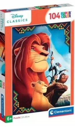 Puzzle 104 elementy Król Lew Lion King 25052 Clementoni 6+