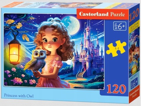 Puzzle 120 elementów Księżniczka z Sową Castorland 6+