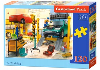 Puzzle 120 elementów Warsztat Samochodowy Castorland 6+