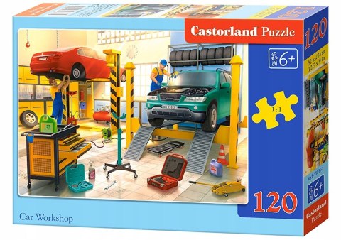 Puzzle 120 elementów Warsztat Samochodowy Castorland 6+