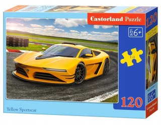 Puzzle 120 elementów Żółte Auto Sportowe Castorland 6+