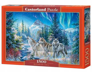 Puzzle 1500 elementów Wilki Moonrise Call Polska Castorland