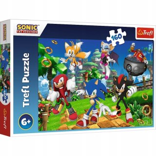 Puzzle 160 elementów Sonic i przyjaciele 15421 Trefl