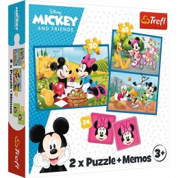 Puzzle 2w1 Myszka Mickey + Memory 93344 Trefl 3+