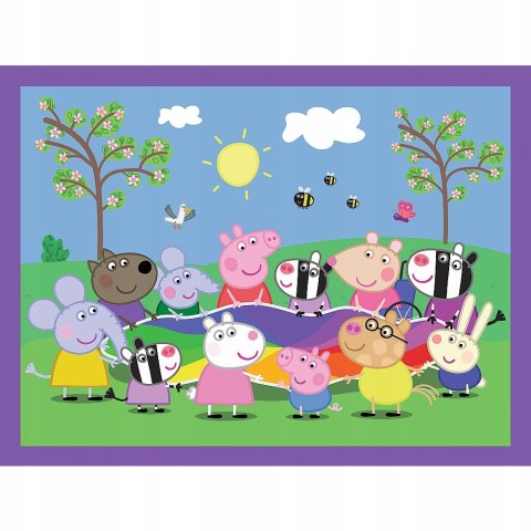 Puzzle 2w1 Świnka Peppa + Memory 93331 Trefl 3+