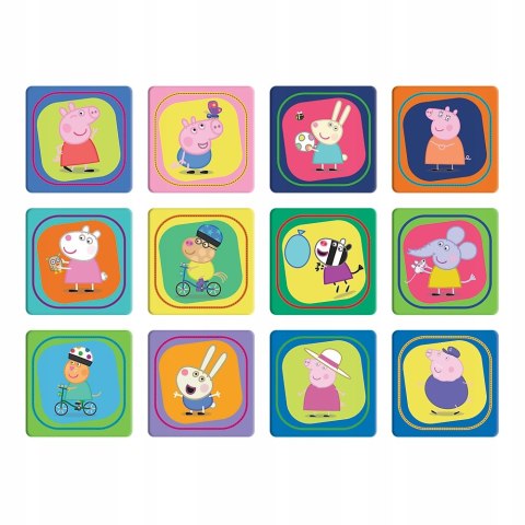 Puzzle 2w1 Świnka Peppa + Memory 93331 Trefl 3+