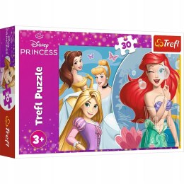 Puzzle 30 elementów Piękny dzień księżniczek 18308 Trefl Disney Księżniczki