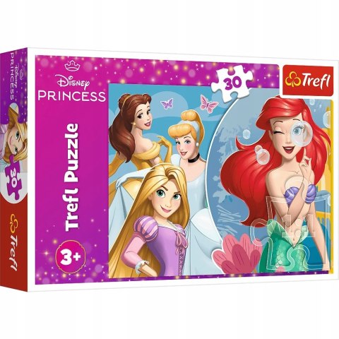 Puzzle 30 elementów Piękny dzień księżniczek 18308 Trefl Disney Księżniczki