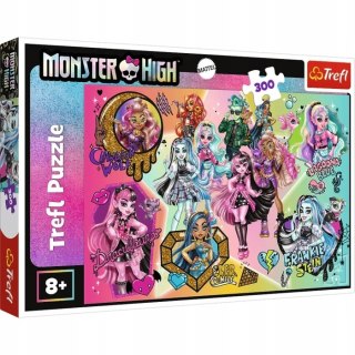 Puzzle 300 elementów Monster High Zombie górą 23027 Trefl