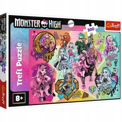 Puzzle 300 elementów Monster High Zombie górą 23027 Trefl