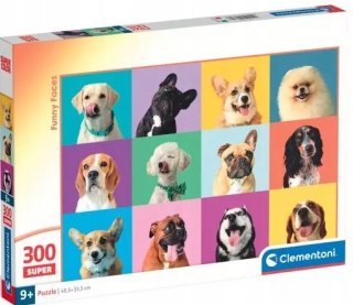 Puzzle 300 elementów Zabawne Psiaki Psy 21739 Clementoni