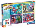 Puzzle 4w1 Spidey i Przyjaciele 21528 Clementoni 3+