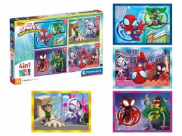 Puzzle 4w1 Spidey i Przyjaciele 21528 Clementoni 3+
