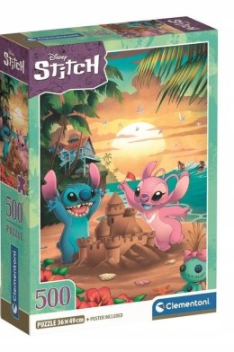 Puzzle 500 elementów Compact Disney Stitch 35547 Clementoni