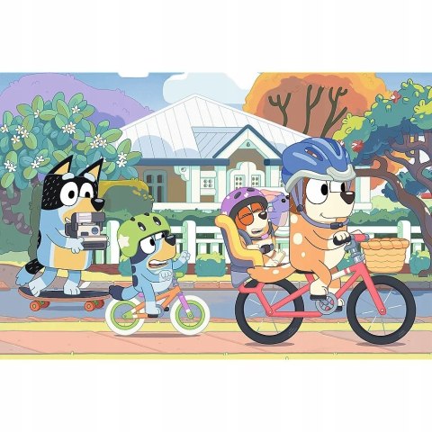 Puzzle 60 elementów Wesoły Bluey Blue 17384 Trefl