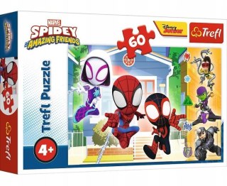Puzzle 60 w świecie spidey'a Spiderman 17371 Trefl