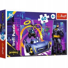 Puzzle Batwheels 60 elementów Batman i jego pojazdy 17400 Trefl