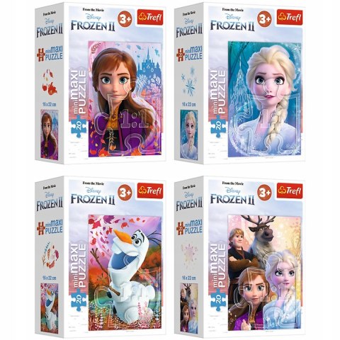 Puzzle Minimaxi Kraina Lodu Frozen 4w1 Trefl 4x20 elementów 56022