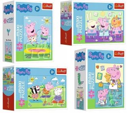 Puzzle Minimaxi Świnka Peppa 4w1 Trefl 4x20 elementów