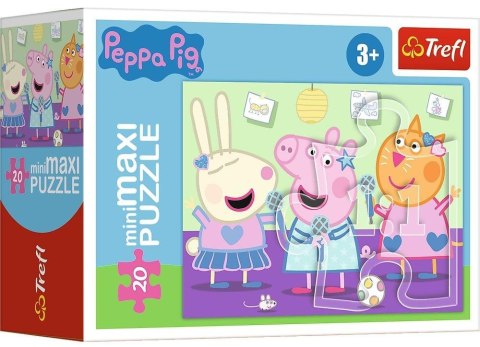 Puzzle Minimaxi Świnka Peppa 4w1 Trefl 4x20 elementów