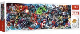 Puzzle Panoramiczne 1000 elementów Marvel 29047 Panorama Avengers Trefl